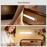 New Under Cabinet Lights 6500K 2 Pack, Motion Sensor LED Closet Lights, 36 LED Lights Battery Operated for Kitchen, Closet, Wardrobe, 6500K,White