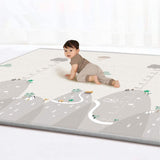 New Large Kids Folding Play Mat Soft Rug Carpet Extra Large Size Thickened Baby Foam Nursery Rug Double-Sided Waterproof Portable Baby Crawling Mats 79 x 71 x 0.4 Inches