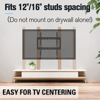 New Low Profile TV Wall Mount for 26''-55” TVs, universal fit, holds up to 100 Lbs!