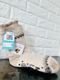 New with tags! MUK LUKS Chenille Shea Butter Cabin Socks in Pearl 1 Sz L