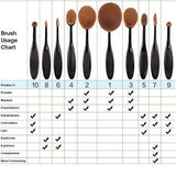 Brand new Mermaid Multipurpose brush set, 10 Piece set!
