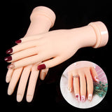Practice Hand for Acrylic Nails, Fake Hand for Nails Practice, Flexible Movable Fake Hand Manicure Practice Tool, Nail Art Training Practice