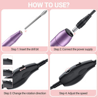 The MelodySusie nail drill is an all-in-one nail maintenance device that allows you to “bring your beauty salon home” and do your own manicures. Functional, versatile, and easy-to-use, it's an essential tool for nail-care veterans and newcomers alike.