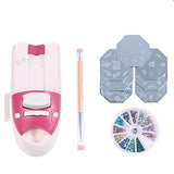 ALL IN ONE NAIL ART SYSTEM! EASILY APPLY COOL NAIL STAMPS IN OVER 63 INCLUDED DESIGNS! INCLUDES 63 COOL DESIGNS, 200 COLOURFUL CRYSTALS & SPARKLES!