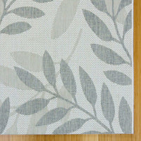 New Naples Indoor/Outdoor Area Rug, Fiori Grey! 5 ft. 3 in. x 7 ft. Made in Belgium! Stain & Fade Resistant!