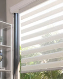 Cordless | Zebra Roller Shade | Basic Natural, Includes 1 (23X72) At night, shut them entirely for the privacy that you require.