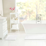 New Nautica 2 Piece Peniston Bath Rug Set in White!