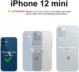 ORNARTO Compatible with iPhone 12 Mini Case, Slim Liquid Silicone 3 Layers Full Covered Soft Gel Rubber with Microfiber Case Cover 5.4 inch-Navy Blue