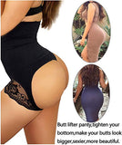 Nebility Women Butt Lifter Body Shaper Panty Tummy Control Hi-Waisted Shapewear, Black- Size M/L