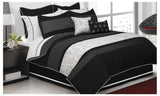 New in package! Wayfair Safdie & Co. Neptune Collection 8 Piece Comforter Set, Full/Queen