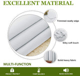 New NICETOWN Room Darkening Panels with Grommets - Solid Living Room Thermal Insulated Window Drapes (2 Panels, 52-in Width x 95-in Length, Pure White)