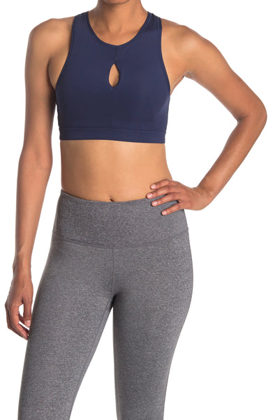 New with tags! Nike | Swoosh Keyhole Yoga Bralette, Navy, Sz XL!