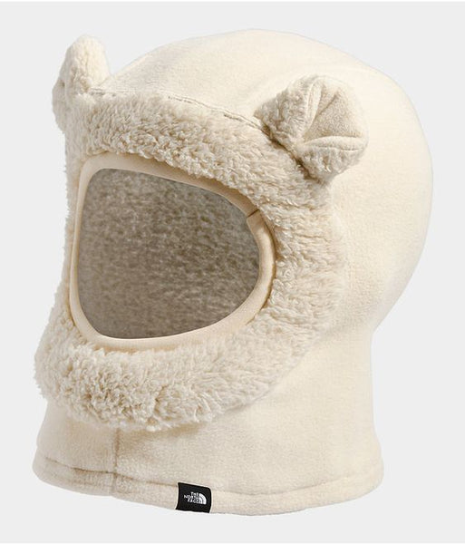 New The North Face Littles Bear Balaclava - Unisex, Cream coloured, small band around the faux fur face is black not cream, one size 0-24 months!
