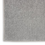 New Nourison Essentials large Silver Grey Area Rug 9 Ft X 12 Ft! Crafted for rugged use! Indoor/Outdoor! Retails $503+