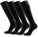 New NOVAYARD 4 Pairs Compression Socks for Women and Men Support Graduated 15-20 mmHg, Sz L/XL!