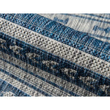 New Tuscany Striped Indoor / Outdoor Area Rug in Denim Blue by Novogratz! Made in Turkey!