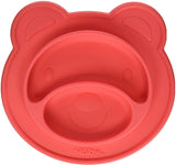 New in package! Nuby Sure Grip Silicone Miracle Mat Section Bear Plate, Red
