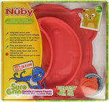 New in package! Nuby Sure Grip Silicone Miracle Mat Section Bear Plate, Red