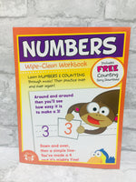 Numbers Wipe Clean Work Book! reusable wipe clean pages! Includes free counting song download!