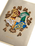 3D Harry Potter: Hogwarts Quilled Deluxe Greeting Card, Retails $16+