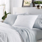 New Wayfair Ultra Plush & Comfy Microsculpt Solid Ogee 3-piece Comforter Set - White - King