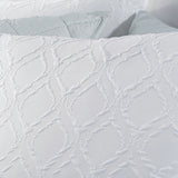 New Wayfair Ultra Plush & Comfy Microsculpt Solid Ogee 3-piece Comforter Set - White - King