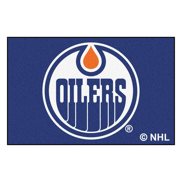 New Wayfair NHL and FANMATS Non-Slip Indoor Only Door Mat, 20" X 30", Edmonton Oilers