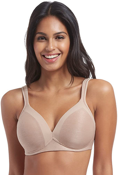 New with tags! Olga Womens Play It Cool Wirefree Contour Bra in Toasted Almond, Sz 38DD!