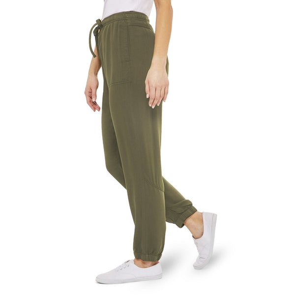 New with tags! George Women's Drawstring Joggers in Forest Green, Sz M! Great for Summer!