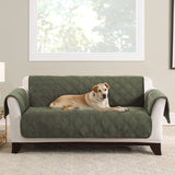 Surefit Triple Protection FC Box Cushion Love seat Slipcover, Olive! Non Slip Backing, Waterproof Protection! Fits up to 52" Wide! Retails $138 W/Tax!