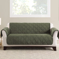 Surefit Triple Protection FC Box Cushion Love seat Slipcover, Olive! Non Slip Backing, Waterproof Protection! Fits up to 52" Wide! Retails $138 W/Tax!