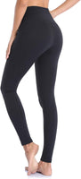 New Ollrynns Yoga Pants for Women Flex Tummy Control High Waist 4 Way Stretch Workout Running Sports Leggings with Pockets, Black, Sz XXL!