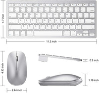 New OMOTON Bluetooth Keyboard and Mouse for iPad and iPhone (iPadOS 13 / iOS 13 and Above), Compatible with New iPad 8th 2020 /10.2, iPad Pro 12.9/11.0, iPad Mini 5, and Other Bluetooth Enabled Devices (Sliver)