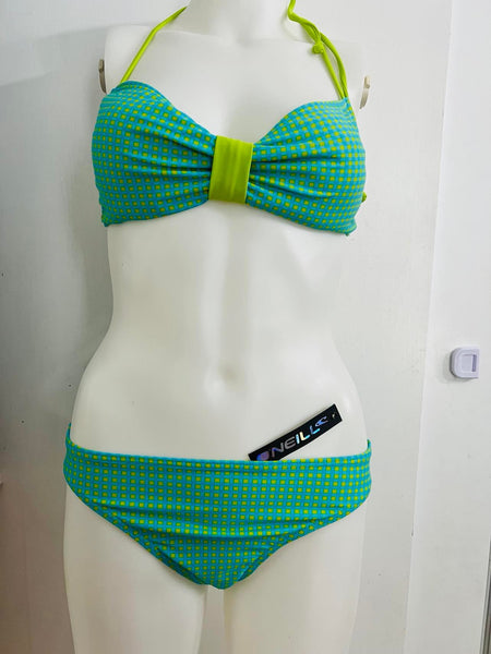 New Women's 2 piece halter bandeau bikini by O'Neill, Sz XL