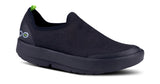 NEW IN BOX! WOMEN'S OOFOS OOMG EEZEE LOW BLACK SZ W9!  ALLEVIATES FOOT PAIN, JOINT PAIN BY REDUCING STRESS ON KNEES, ANKLES & JOINTS!! RETAILS $189+