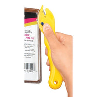 New Clamshell Package Opener, "The Amazing Open It" Stop struggling with those stubborn plastic packages! This Handy Dual Blade package opener is all you need!