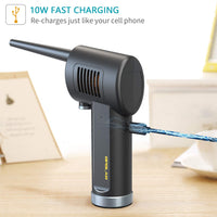 New OPOLAR Cordless Air Duster for Computer Cleaning, Replaces Compressed Spray Gas Cans, Rechargeable 6000mAH Battery, Powerful 33000 RPM, 10W Fast Charging, Handy and Efficient for Electronics, Retails $95+