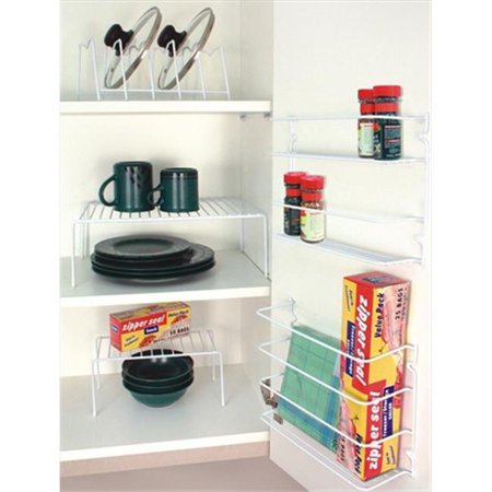 Home Basics 5-Piece Cabinet Organizer! Great for Pantry, Fridge, Under counter & More!