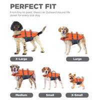 New Outward Hound Granby Dog Life Jacket, Sz Medium! MD: 53,3-68,6 cm; 13,6-25 kg