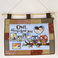 New with tags! Large 28" X 20" Owl Always Love You Photo Collage! Comes ready to hang wth wooden dowel! Retails $30+