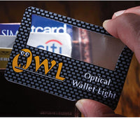 New The Owl Lite - Credit Card Sized Magnifier and Light! Fit in wallets and pocketbooks with ease so you have it when you need it!