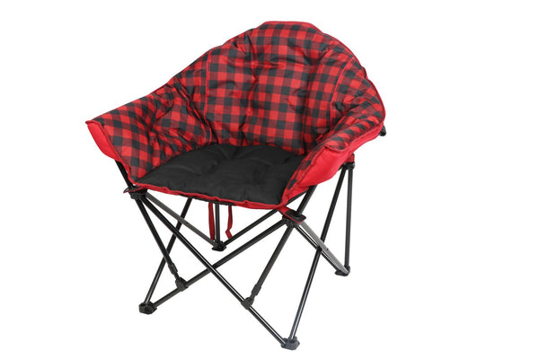 New OZARK TRAIL PADDED CLUB CHAIR In Red Plaid!