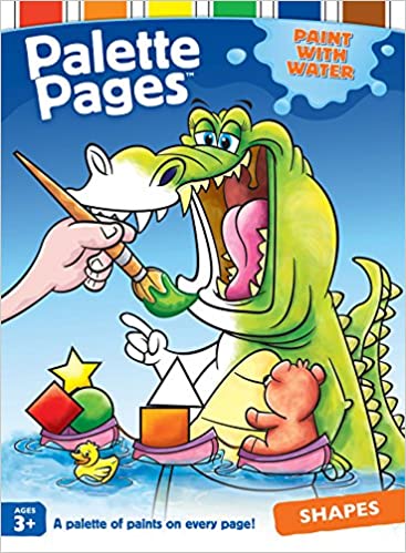 Brand new Palette Pages Shapes Paperback Paint with Water! A Palette of Pages on every Page! 16 Pages