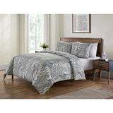 Brand new VCNY Palila Paisley Duvet Set in Grey! Fits Full/Queen!