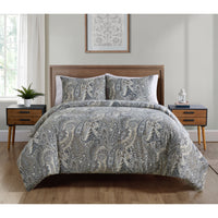 Brand new VCNY Palila Paisley Duvet Set in Grey! Fits Full/Queen!