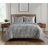 Brand new VCNY Palila Paisley Duvet Set in Grey! Fits Full/Queen!