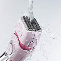 Panasonic Close Curves Ladies Shaver With Bikini Trimmer, Pink, 4 Blade Electric Shaver with Bikini Attachment- Wet/Dry