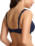New Panache Catarina Balconnet Side Support Underwire Bikini Top! Top Only! Navy/white! Sz 38D, also fits 40C! Retails $64US+