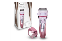Panasonic Close Curves Ladies Shaver With Bikini Trimmer, Pink, 4 Blade Electric Shaver with Bikini Attachment- Wet/Dry