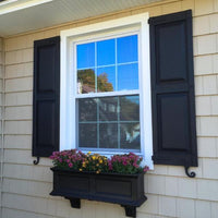 New in box! Builders Edge, Standard Two Equal Panels, 14.75" X 67" Raised Panel Shutter , Black! Retails $170+